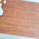 Table - bureau internat bois brut ancien pieds compas