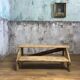 Former wooden workshop step