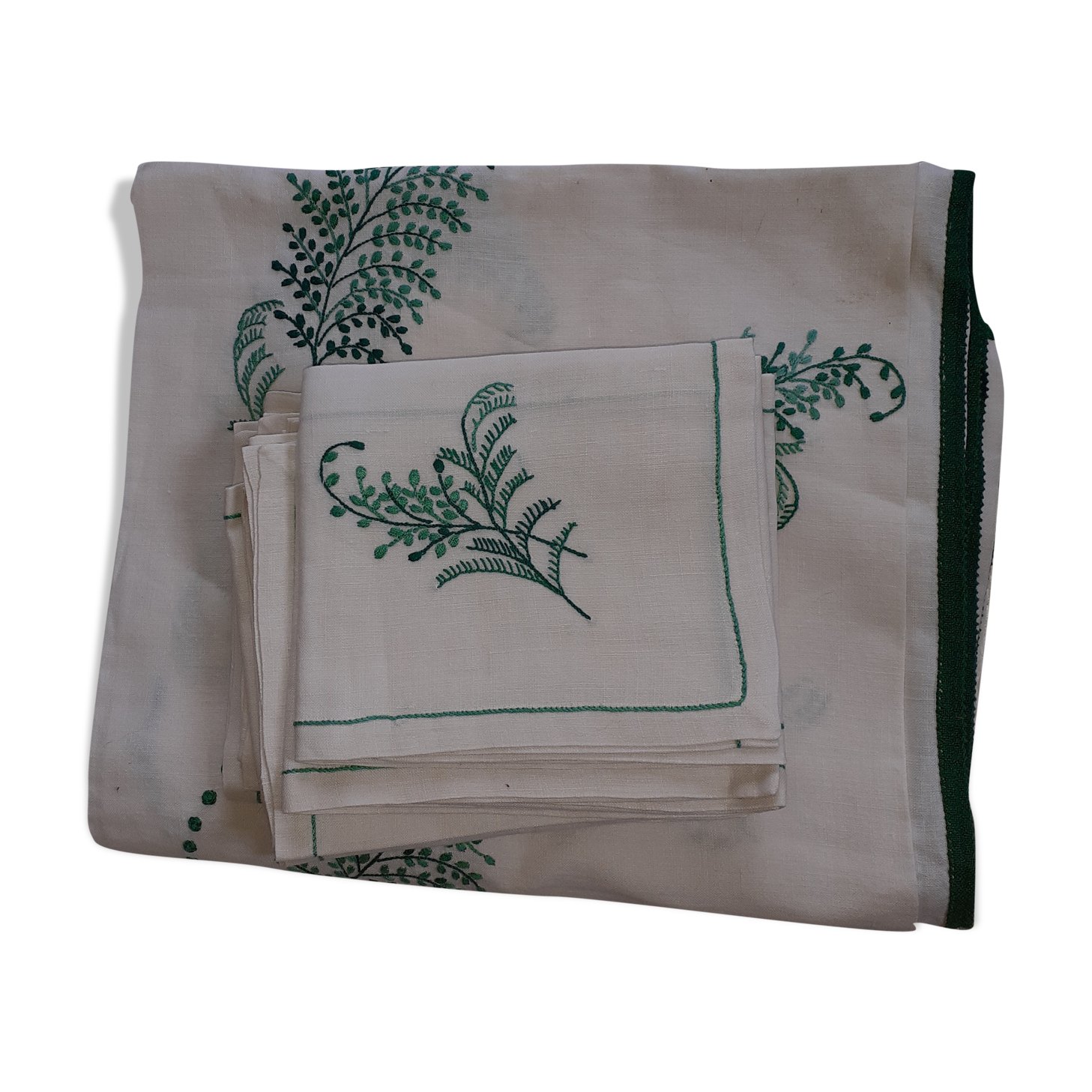 Linen tablecloth - 10 towels