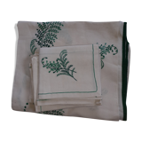 Nappe en lin et 10 serviettes