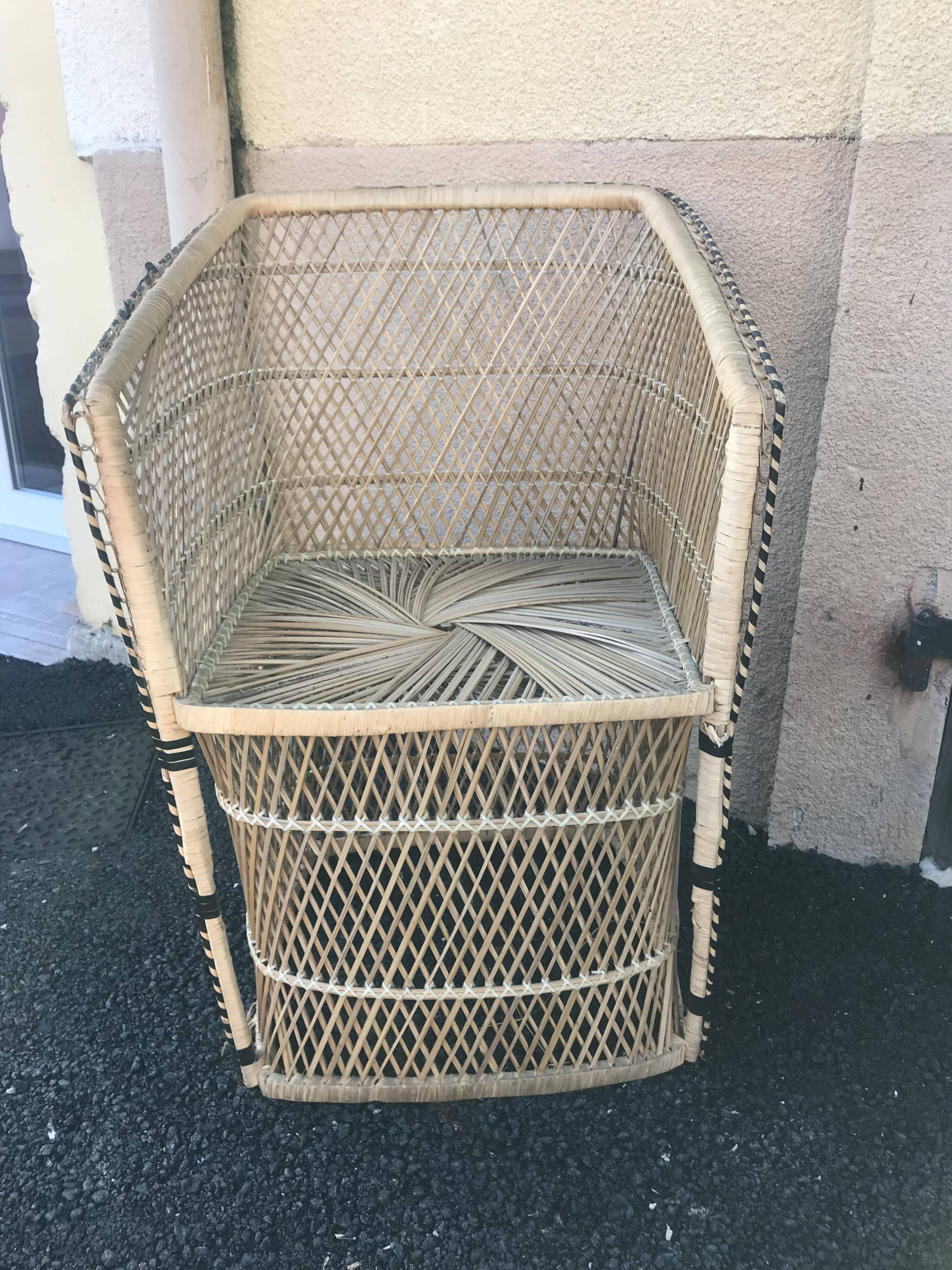 Children's rattan chair