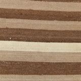 10x13 Dark Brown & Beige Vintage Kilim Rug, 311x394Cm