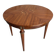 Round table with marquetry + 2 extensions - louis xvi style