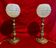 19th century lamps, gilded bronze, signed