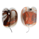 Set of 2 glassplattelampet wall sconces by Per Lütken for Holmegaard, Denmark 1970's