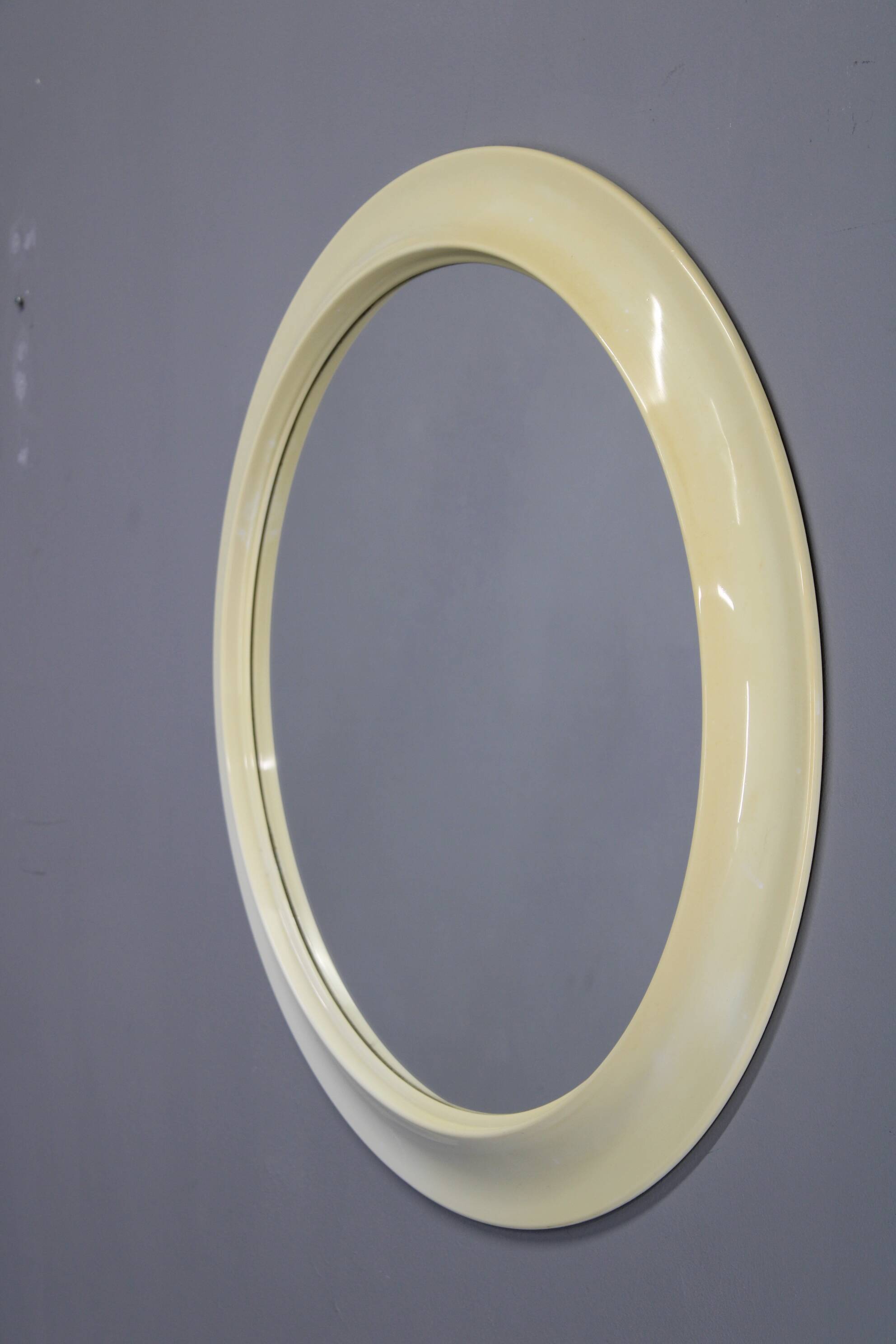 1970s Round Mirror, Italy