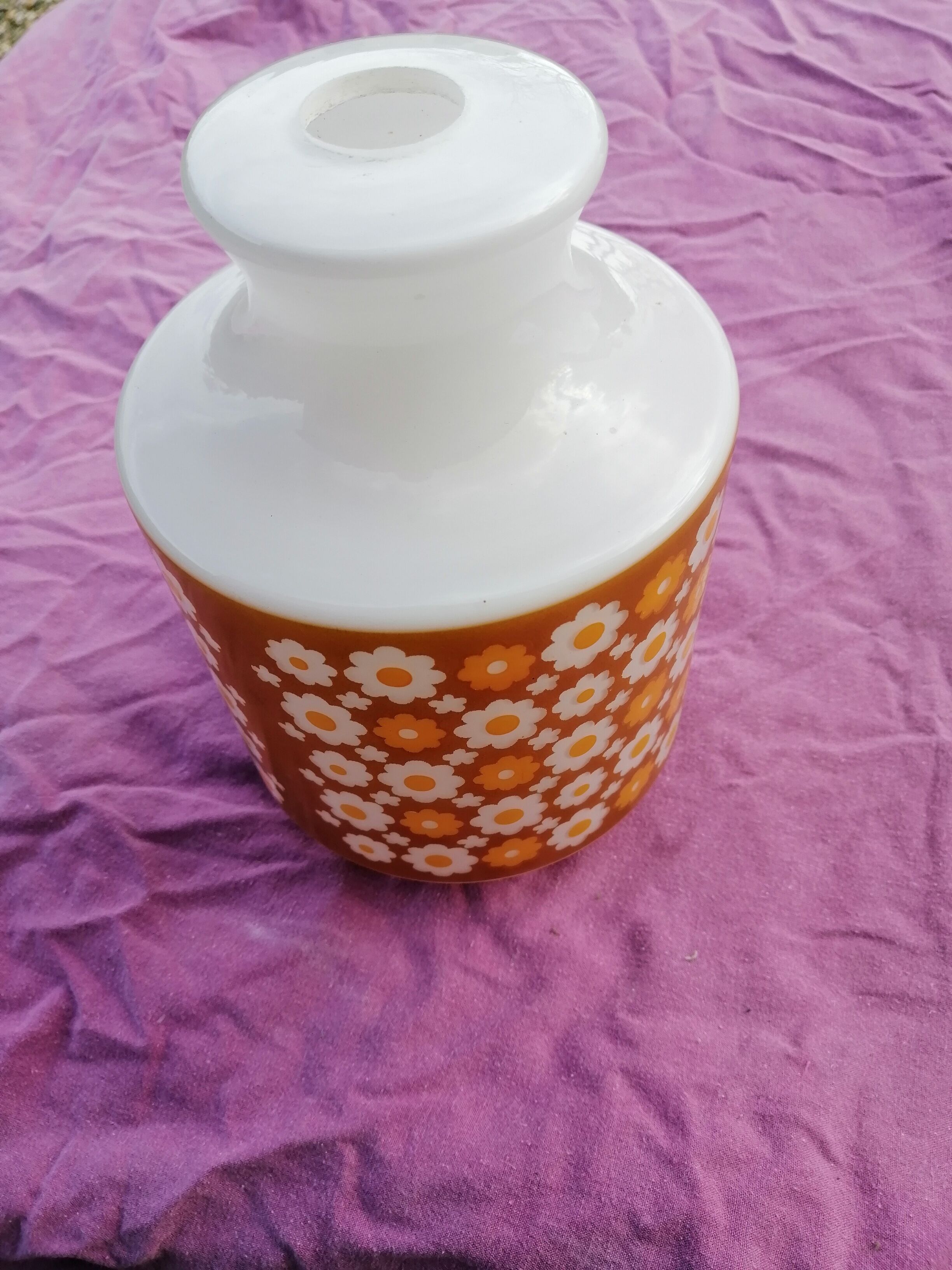 Vintage arcopal lampshade year 1970