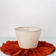 Polychrome Dutch Delft Table Lamp, Tichelaar Makkum, with New Loose Pleat Silk Shade
