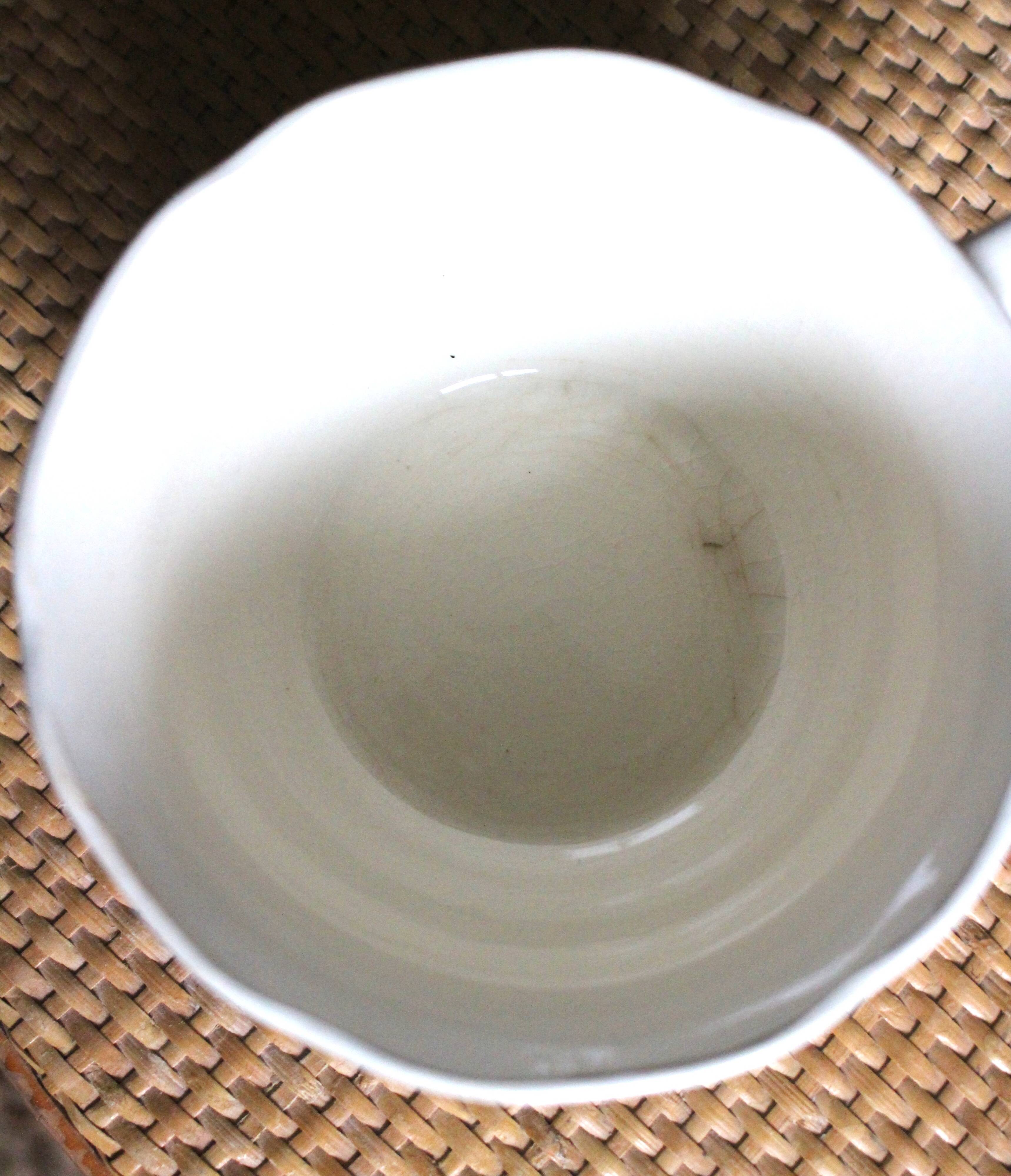Tasse Faïence Sarreguemines Fleurs Alsace