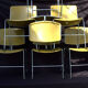 6 chairs "Max-stacker" Steelcase 70's