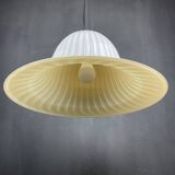 Vintage Murano glass tulip pendant lamp, Italy, 1970s.