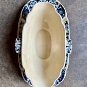 Saucière Gien en terre de fer bleue, service "Ibis bleu" n°1
