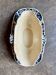 Blue ironstone sauce boat, "Blue Ibis" service no. 1.