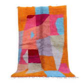Contemporary high-quality multicoloured Azilal Berber rug - 246 x 153 cm