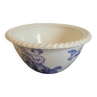 Porcelain salad bowl from Paris France