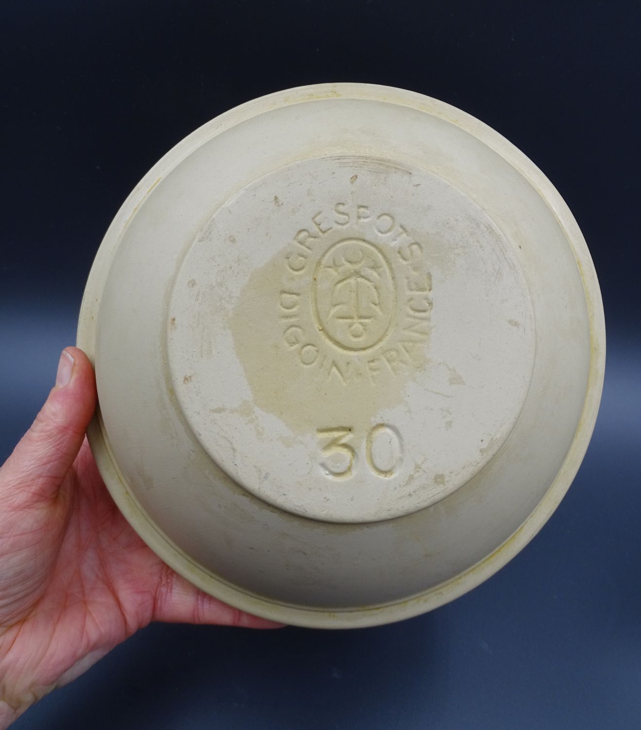 Culinary sandstone bowl or bowl - Digoin circa 1950