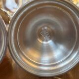 Crystal and pewter glassware set with ewer