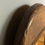 Brutalist mirror 1970 chene wood 33x44cm