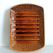 Plat à asperges barbotine Sarreguemines , 1960