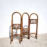 Foldable rattan plant holder