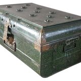 Ancient colonial travel trunk