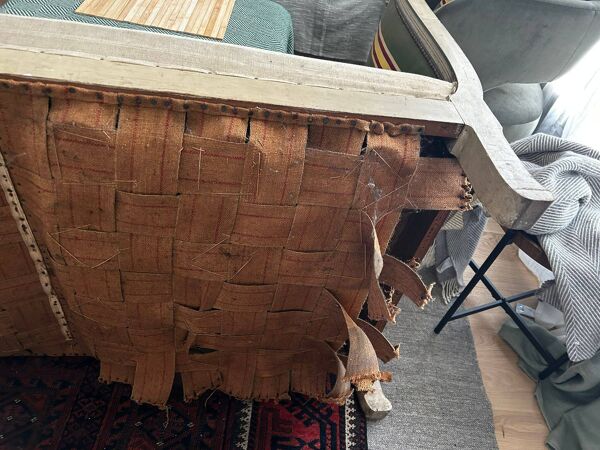 Méridienne convertible ancienne - à restaurer