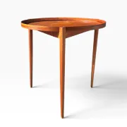 Danish side table with portable top