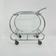 Art deco bar cart trolley chrome tubular, 1930s
