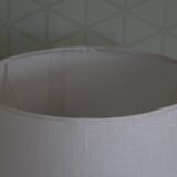 Lampe bois ananas avec abat-jour tissu 650mm