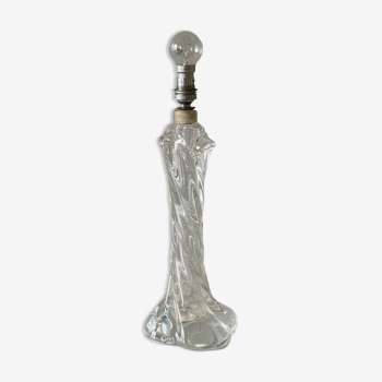 Pied de lampe en cristal de Sèvres
