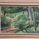 Original Swedish Oil on Canvas – "Path through the Forest" by H.J. Larsson – Signed, Vintage and Framed – 70 x 50 cm (27.5 x 19.6 inches)