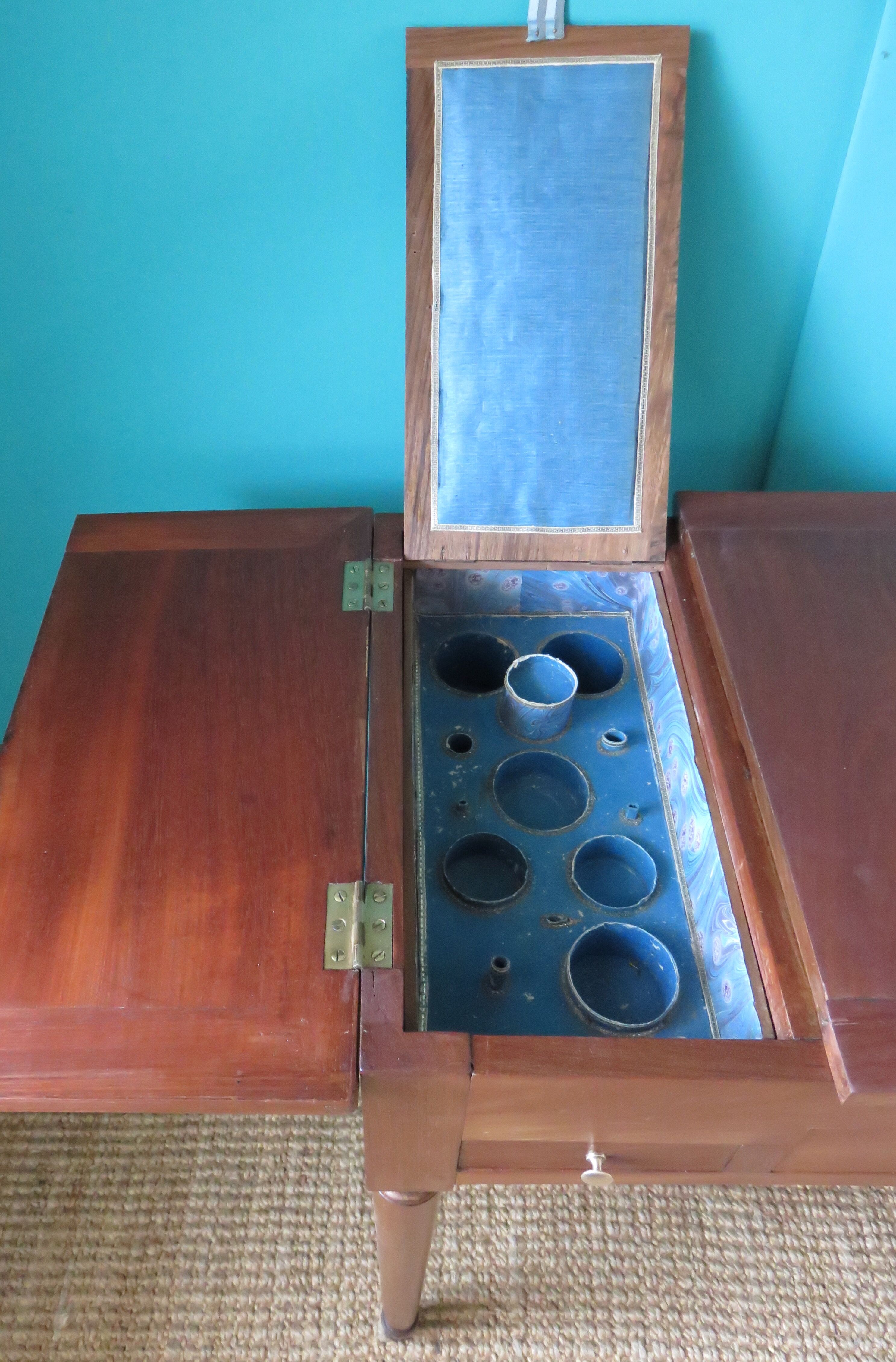 Antique dressing table, late 18th century, in solid cherry wood, France circa 1770
