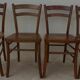 4 Lutherrma brand bistro chairs in their patinas – Very good condition