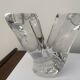 pair of crystal candlesticks signed Schneider 1970
