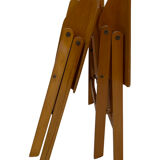 Vintage set of four Rex Plywood folding chairs by Niko Kralj design 1950
