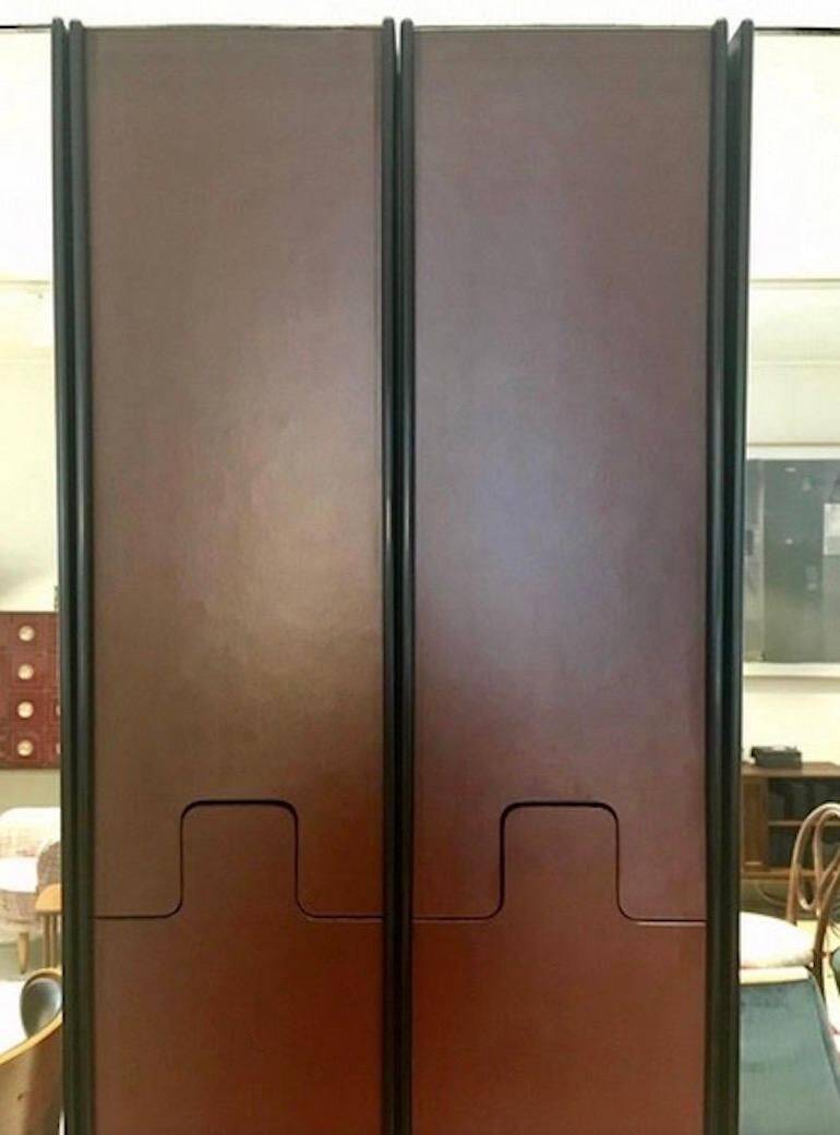 Modular coat racks Gronda by Luciano Bertoncini for Elco in Formica.