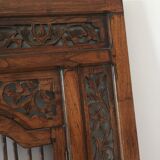 Indian carved wood window