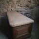 Antique French oak storage bench / blanket box, 1800–1850
