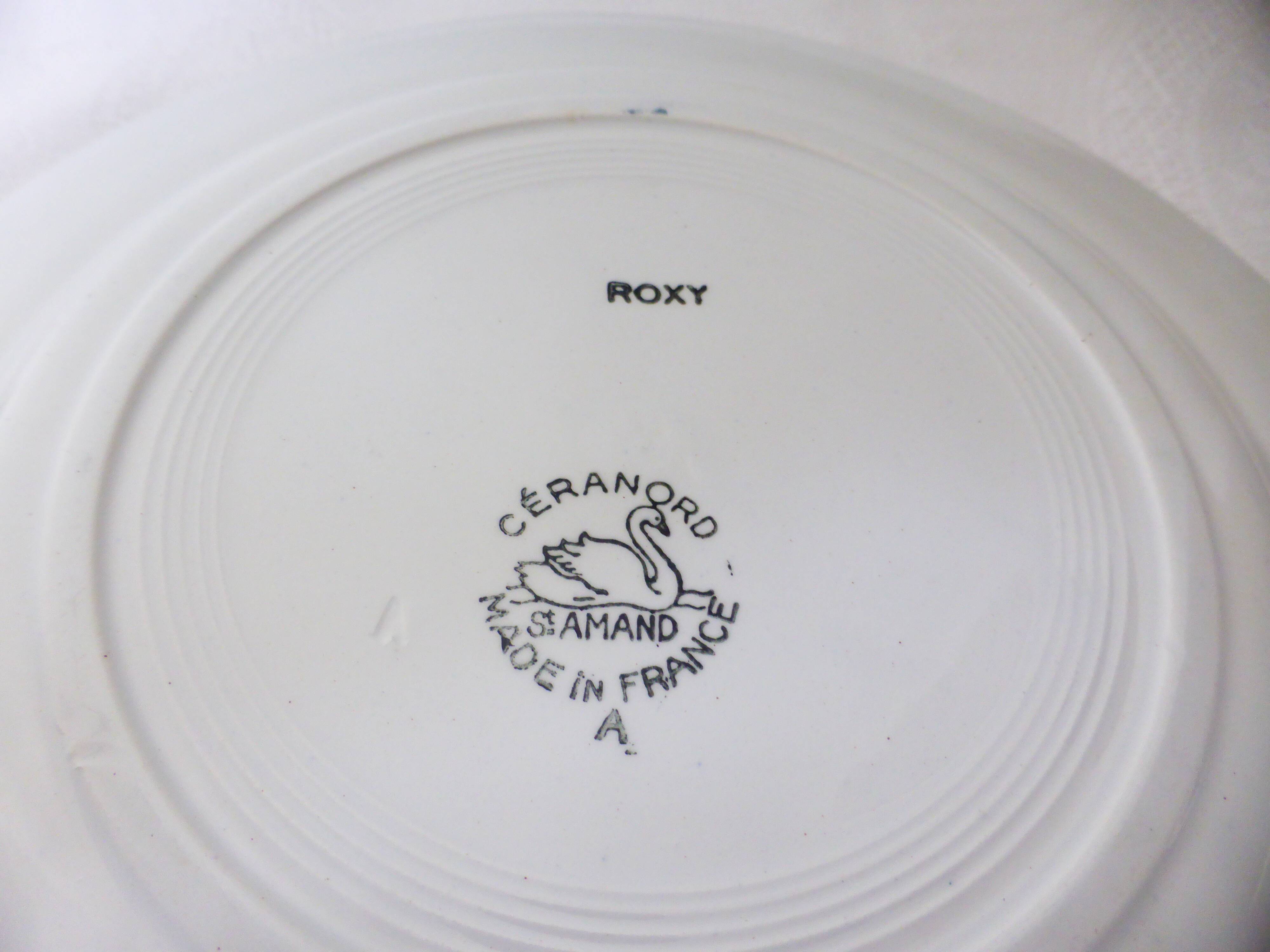 3 flat plates Céranord St Amand model Roxy 2103155