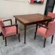 Scandinavian table with teak extensions house Lübke 1960