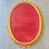 Rattan mirror 60s