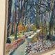Swedish Oil on Canvas – “Forest” by Eyvind Olesen – Dated 1957