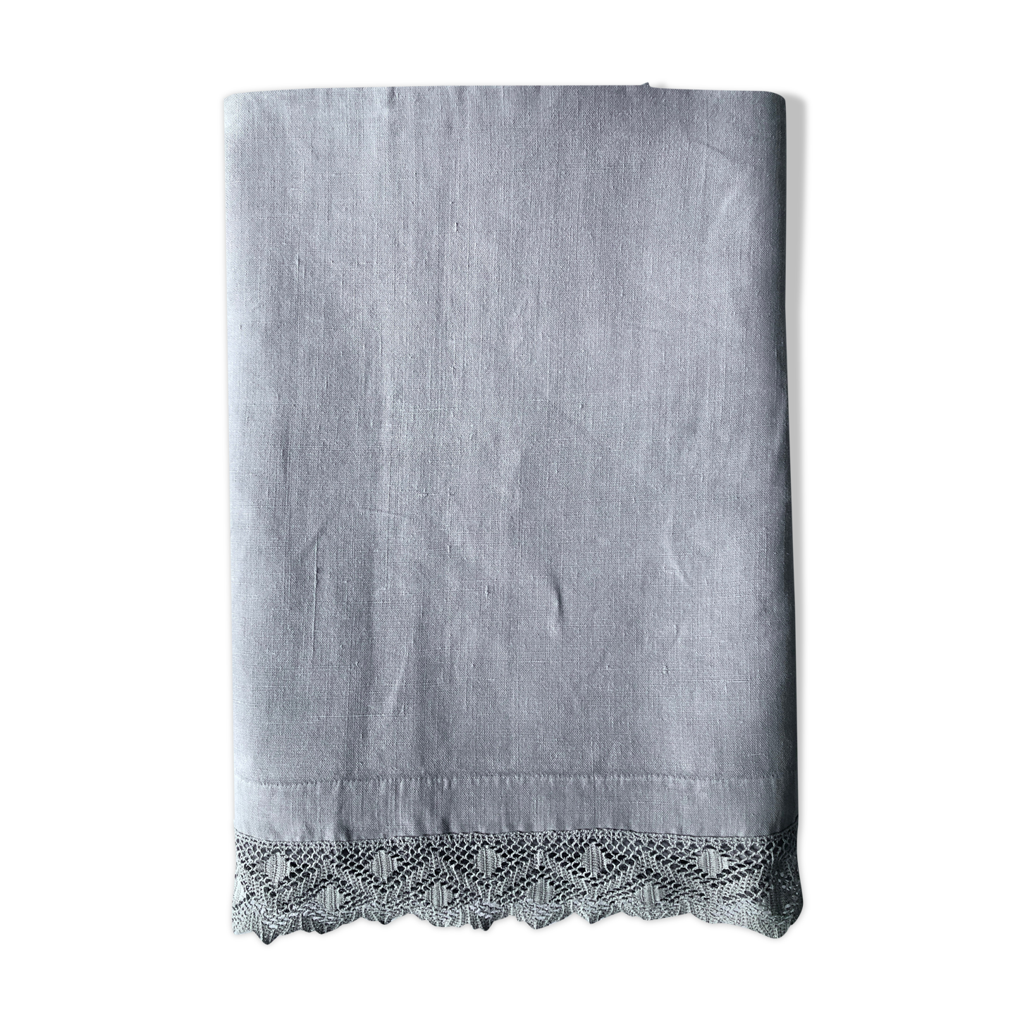 Ancient drap in pure lin washed tinted in flint grey