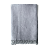 Ancient drap in pure lin washed tinted in flint grey
