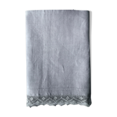 Ancient drap in pure lin washed tinted in flint grey
