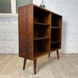 Vintage Scandinavian rosewood bookcase by Poul Hundevad, 60s