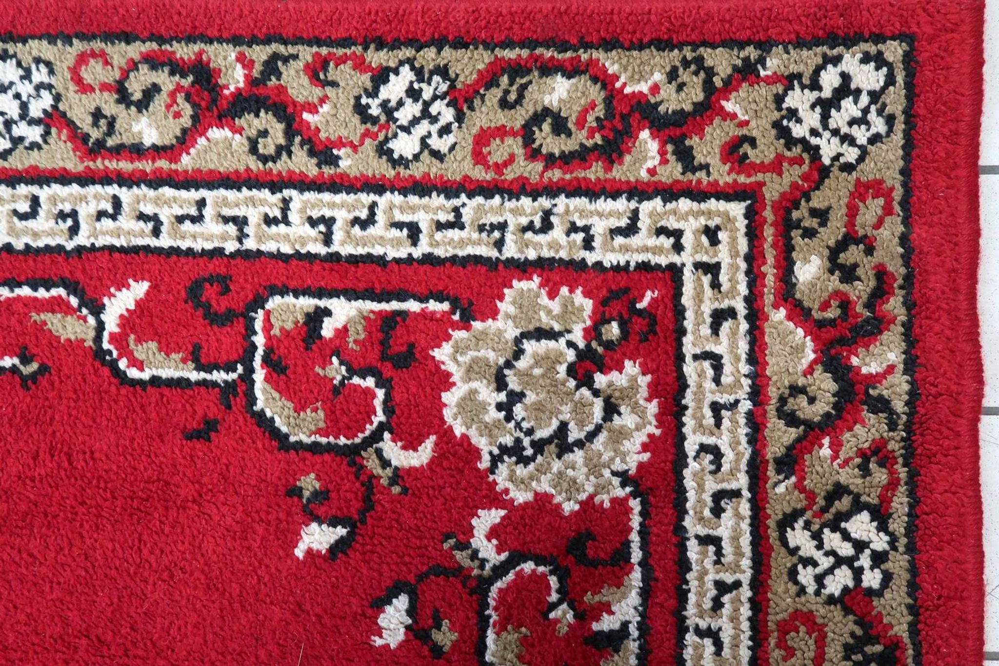 Tapis Savonnerie français vintage en laine – 129 x 199 cm - 1C1038