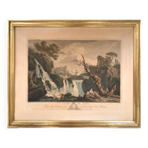 Lacroix de marseille.la cascade de tivoli, 1760.eau-forte réhaussée