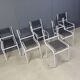 Ensemble de 6 chaises Sandow par René Herbst, années 1980