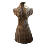 Mannequin Buste Rotin Vintage